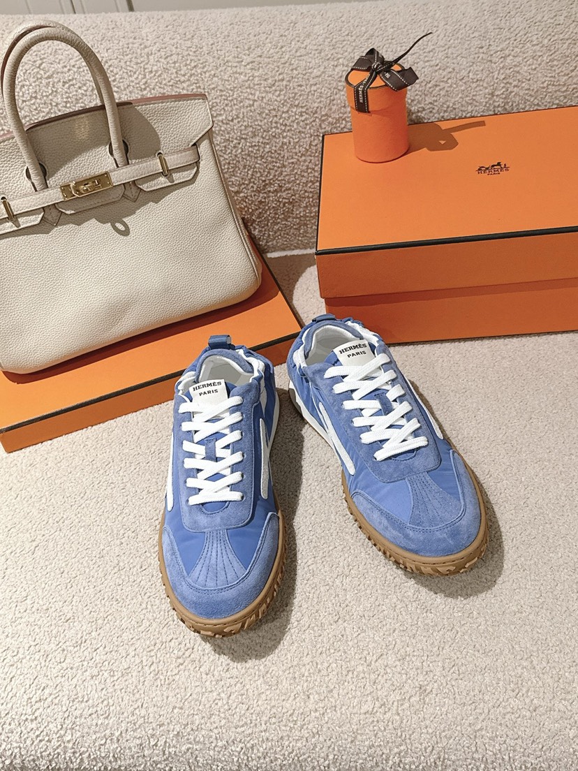 エルメス「Hermès」エルメス ガニーシューズ / レザースニーカー 