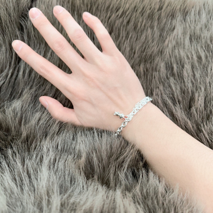 ティファニー「Tiffany & Co.」ポリッシュドシルバーリンク ブレスレット