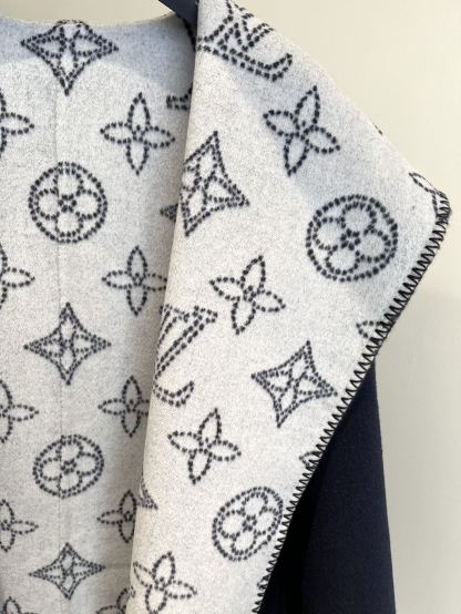 ルイ・ヴィトン「Louis Vuitton」秋冬 レディース ワップルフードロングコート