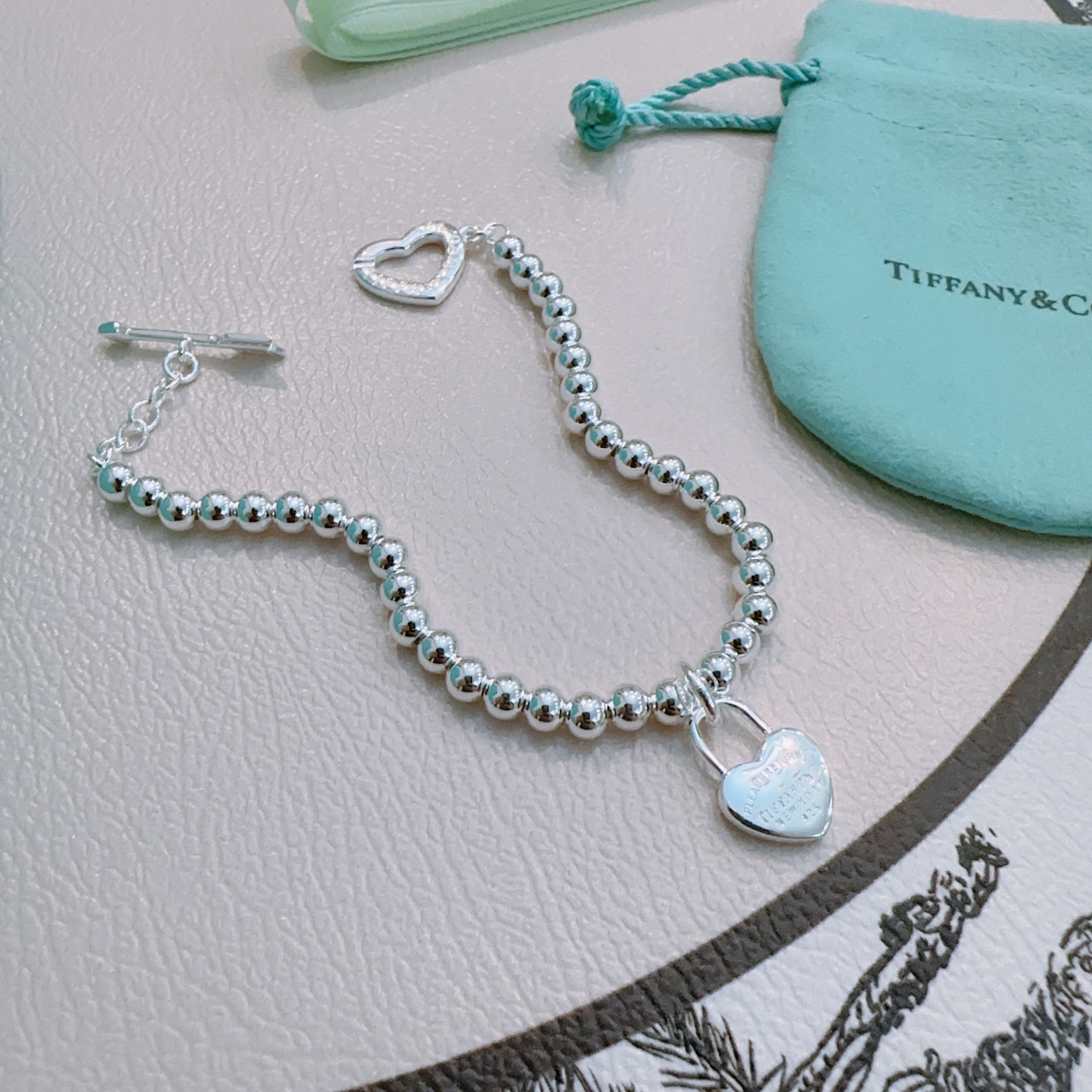 ティファニー「Tiffany & Co.」ポリッシュドシルバーリンク ブレスレット