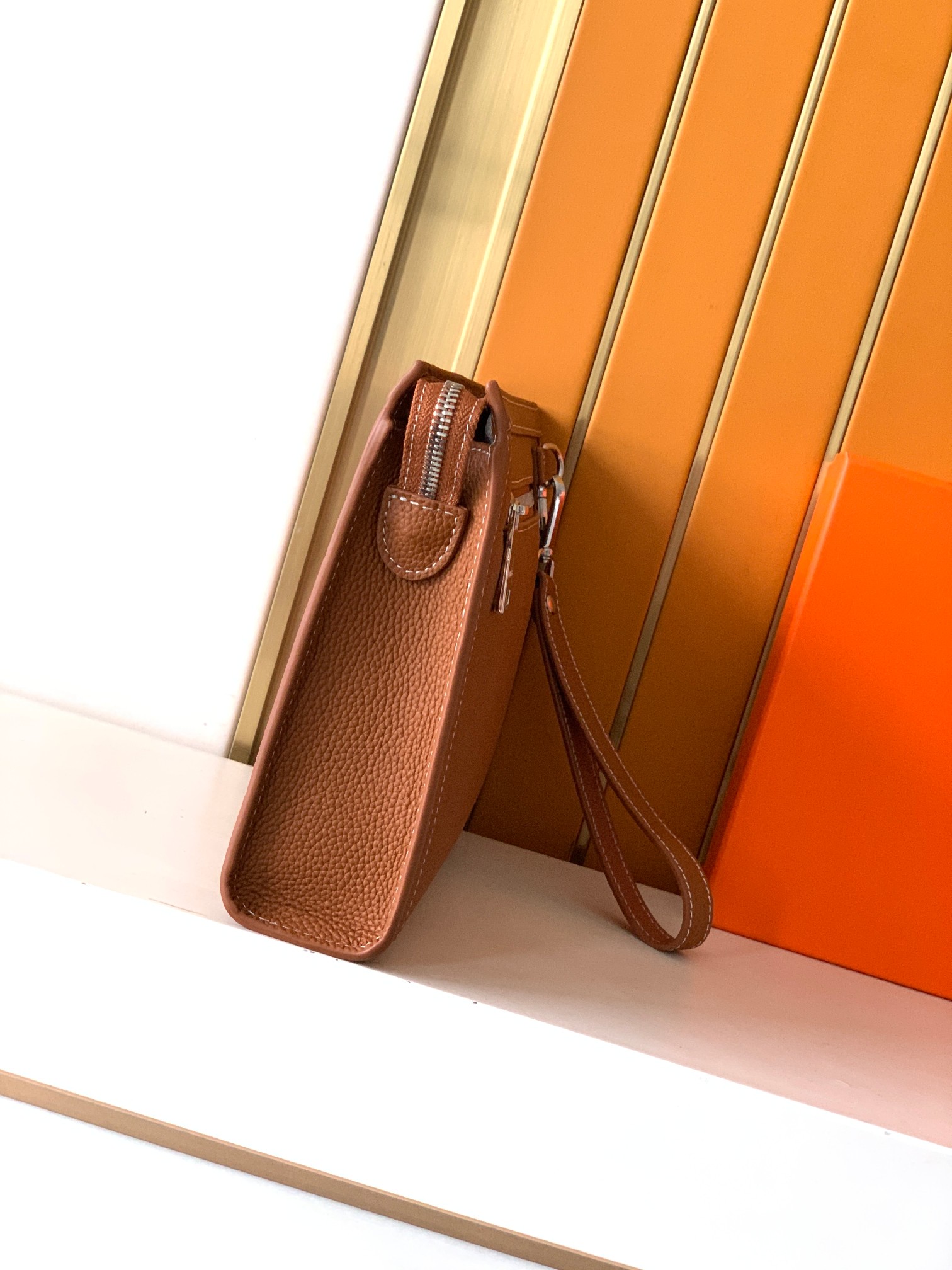 エルメス「Hermès」エルメス レザーハンドバッグ / クラッチバッグ 