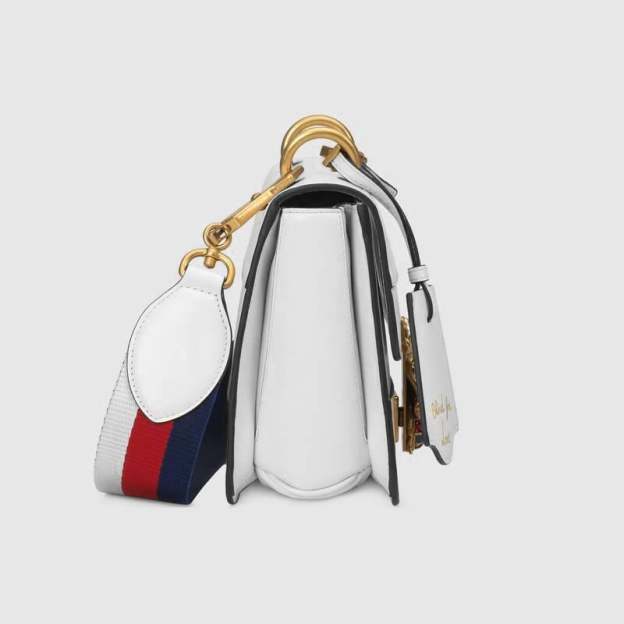 グッチ「Gucci」 〔クイーン マーガレット〕レザー トップハンドルバッグ