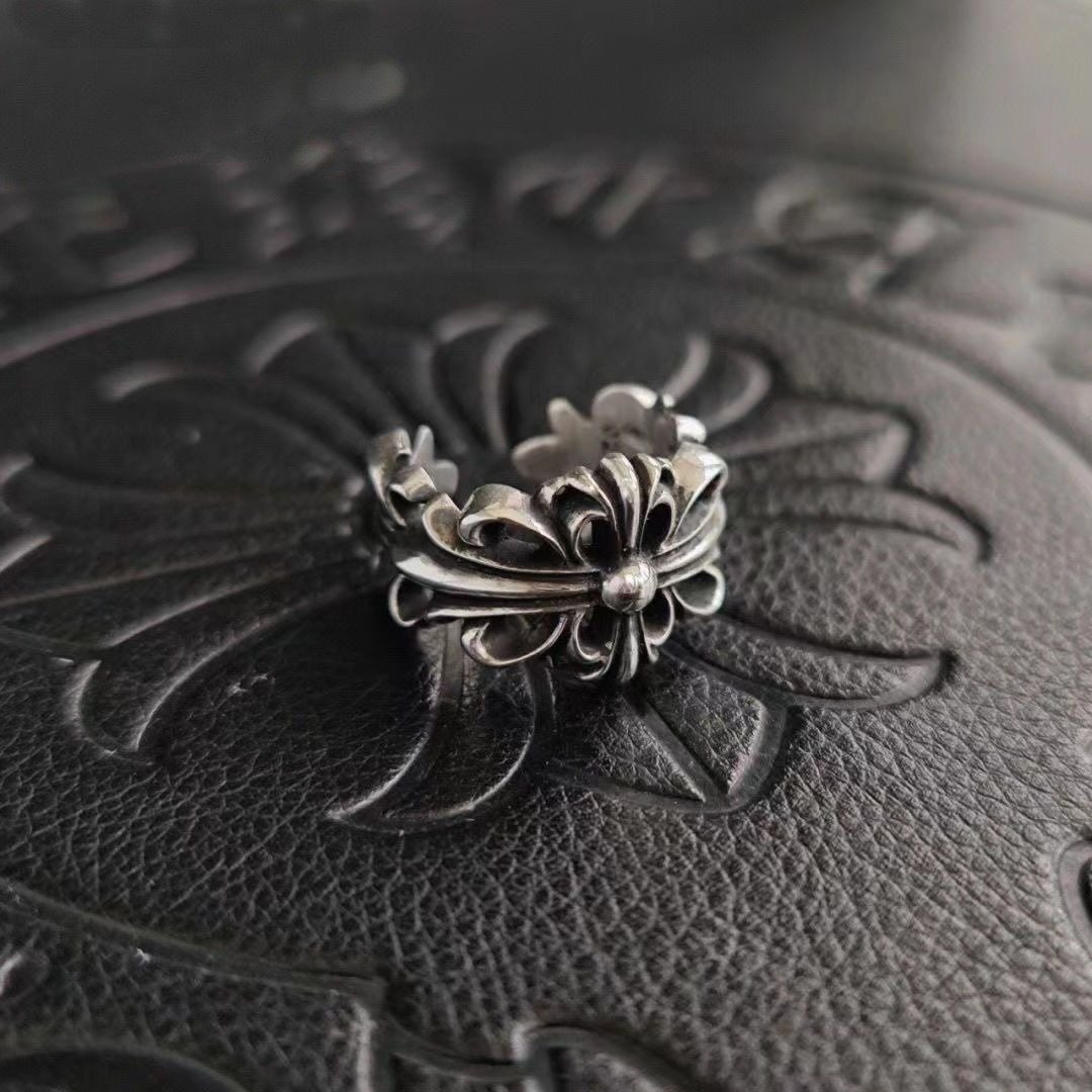 クロムハーツ「Chrome Hearts」クラシックヴィンテージ＆モダンリング - サイズ調整可能