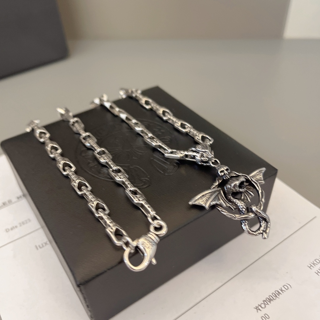 クロムハーツ「Chrome Hearts」シンプルペンダントネックレス - ユニセックス