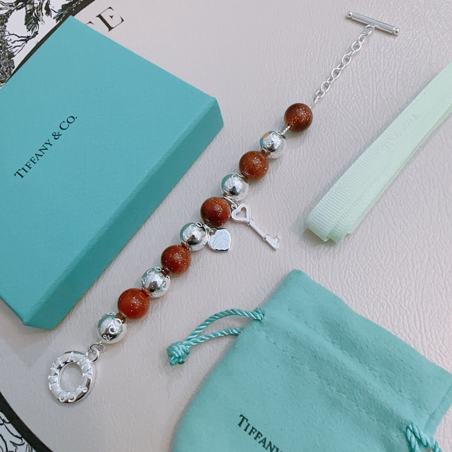 ティファニー「Tiffany & Co.」ポリッシュドシルバーリンク ブレスレット