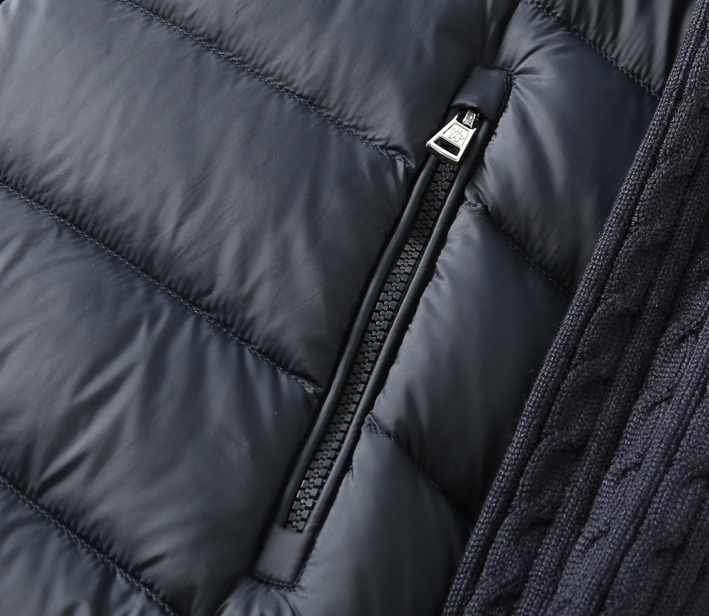 モンクレール「Moncler」秋冬 ニット調ダウンジャケット