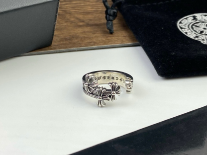 クロムハーツ「Chrome Hearts」クラシックヴィンテージ＆モダンリング - サイズ調整可能