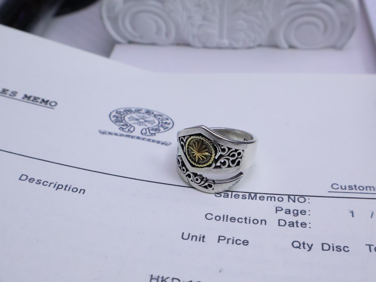 クロムハーツ「Chrome Hearts」クラシックヴィンテージ＆モダンリング - フリーサイズ