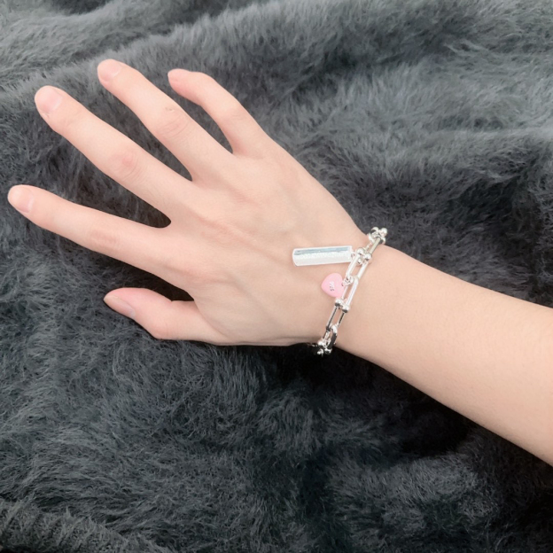 ティファニー「Tiffany & Co.」ポリッシュドシルバーリンク ブレスレット