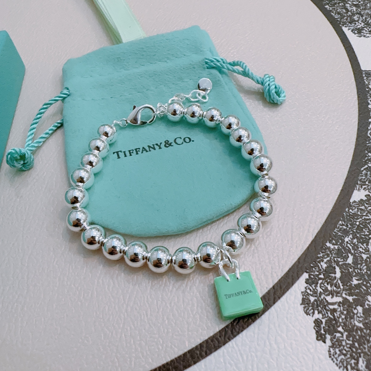 ティファニー「Tiffany & Co.」ポリッシュドシルバーリンク ブレスレット