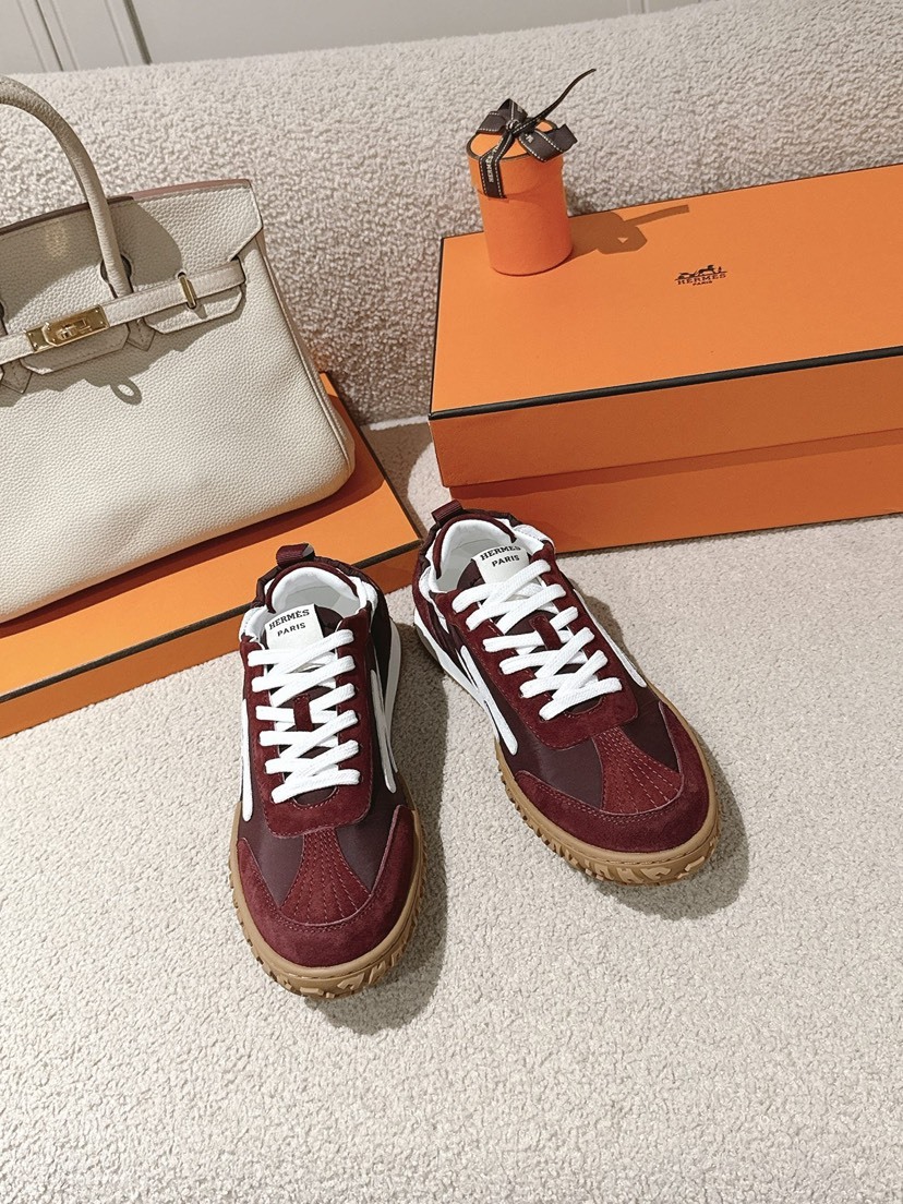 エルメス「Hermès」エルメス ガニーシューズ / レザースニーカー
