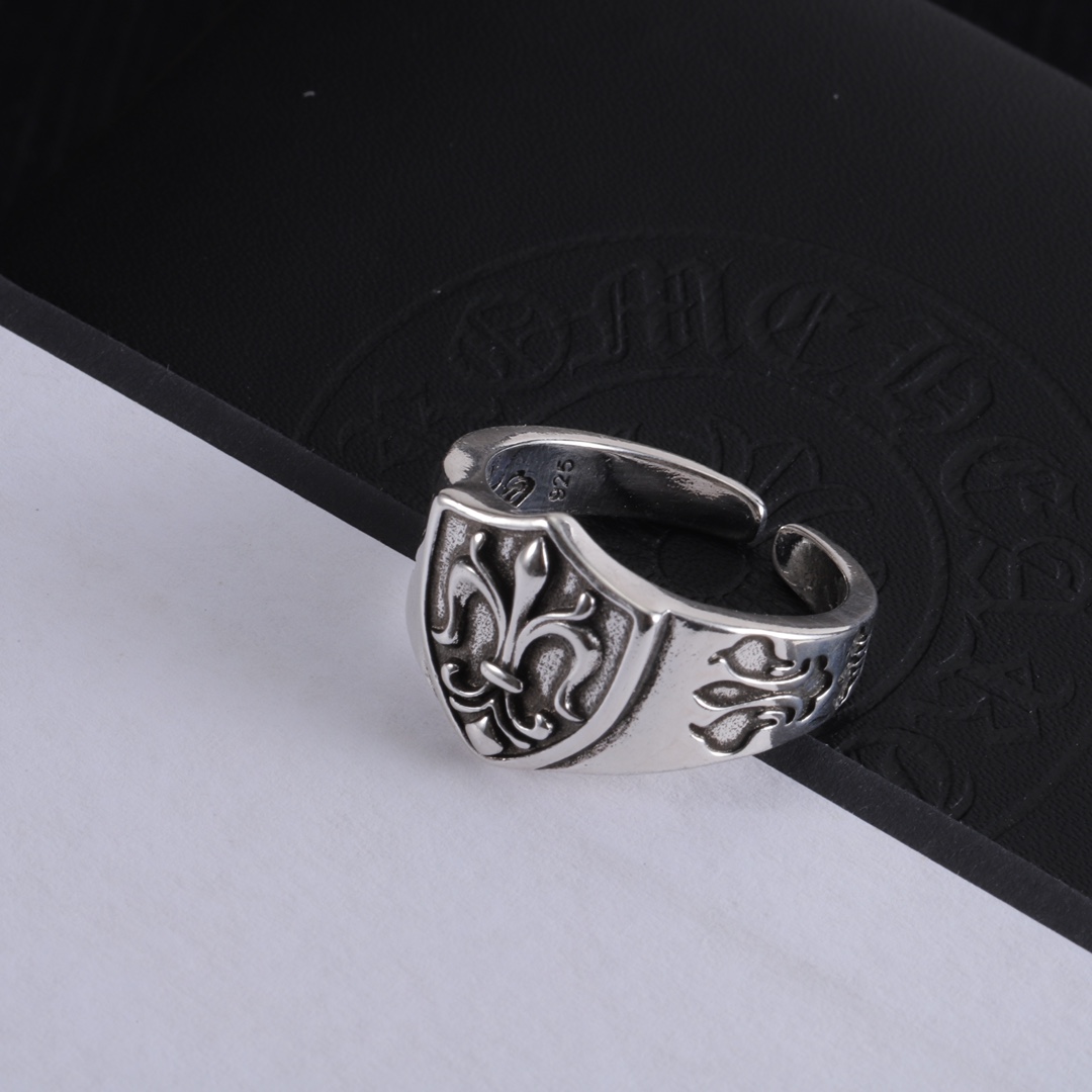 クロムハーツ「Chrome Hearts」クラシックヴィンテージ＆モダンリング - フリーサイズ
