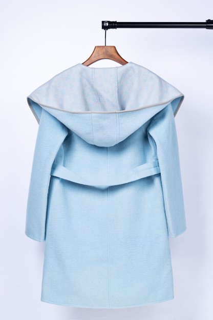 ルイ・ヴィトン「Louis Vuitton」秋冬 レディース ワップルフードロングコート