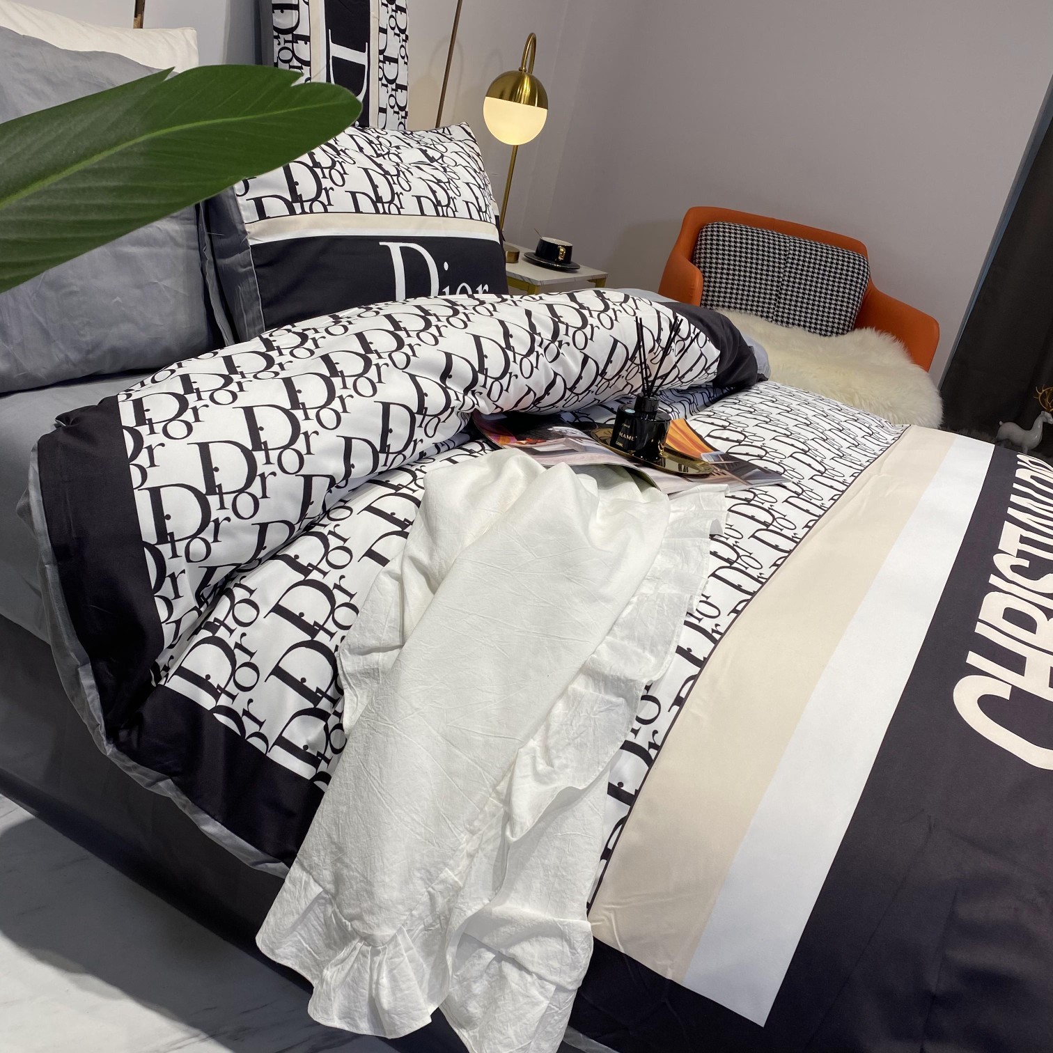 ディオール「Dior」プレミアムコットン デジタルプリント 4点セット