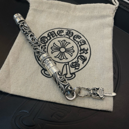 クロムハーツ「Chrome Hearts」ヴィンテージ風 蔓彫り オープンワーク サインペン - 精巧な職人技、非凡な質感