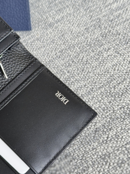 ディオール「Dior」Oblique モチーフ レザー コンパクト ロングウォレット