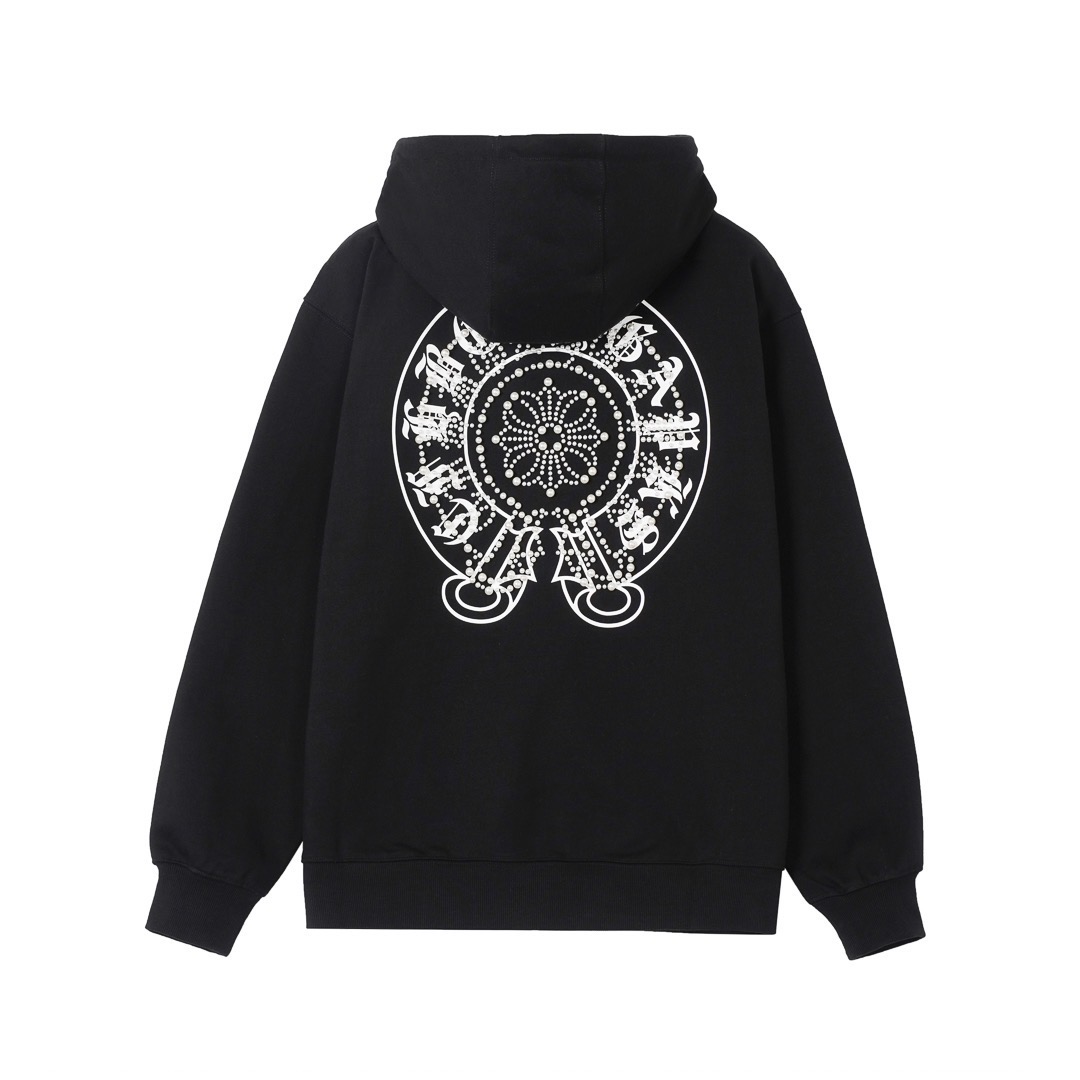 クロムハーツ「Chrome Hearts」秋冬ロングスリーブ ジップアップフーディ - ユニセックス