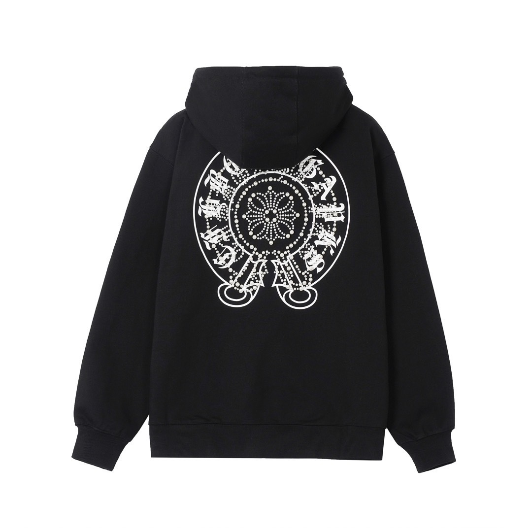 クロムハーツ「Chrome Hearts」秋冬ロングスリーブ ジップアップフーディ - ユニセックス