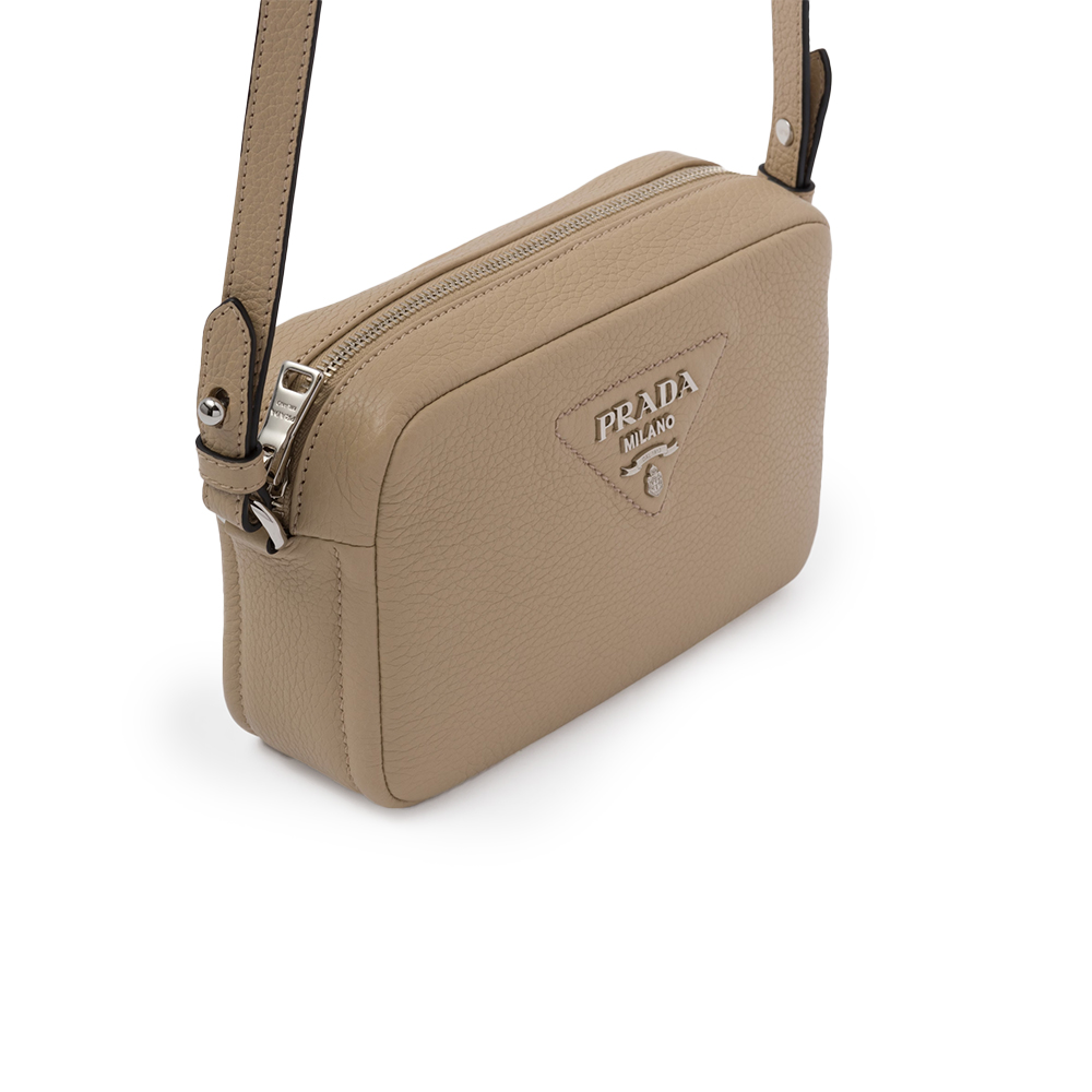 プラダ「Prada」 レザー ショルダーバッグ サンド