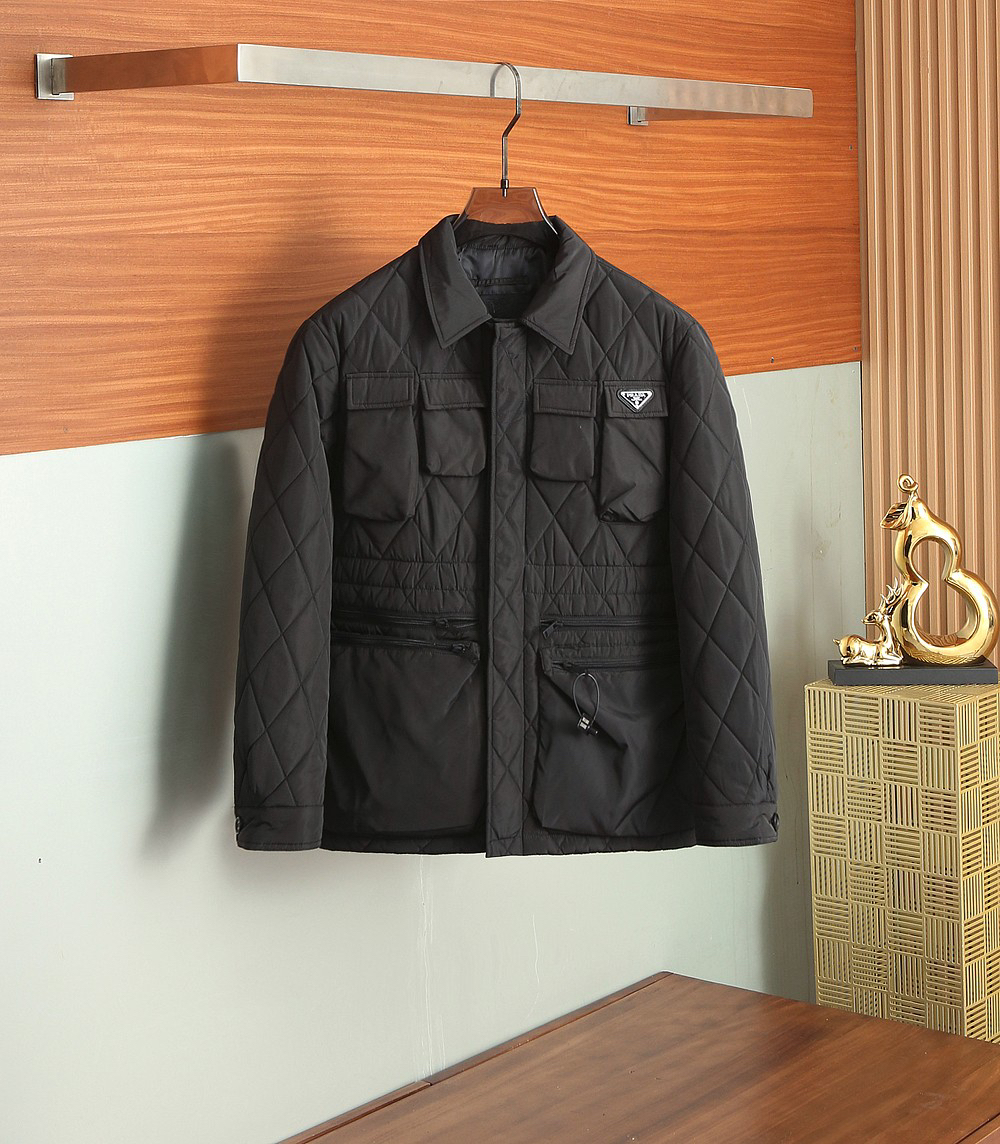 プラダ「Prada」秋の綿入りジャケット