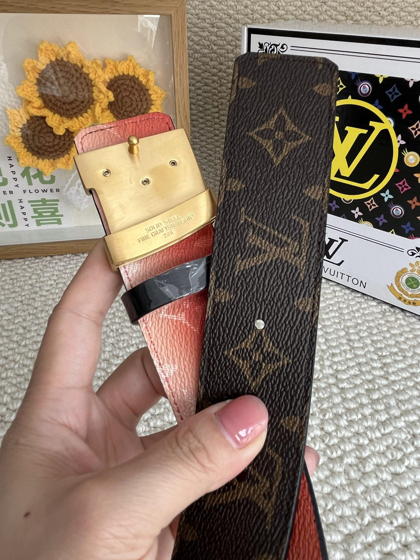ルイ・ヴィトン ファッションアイテム クラシックベルト 本革