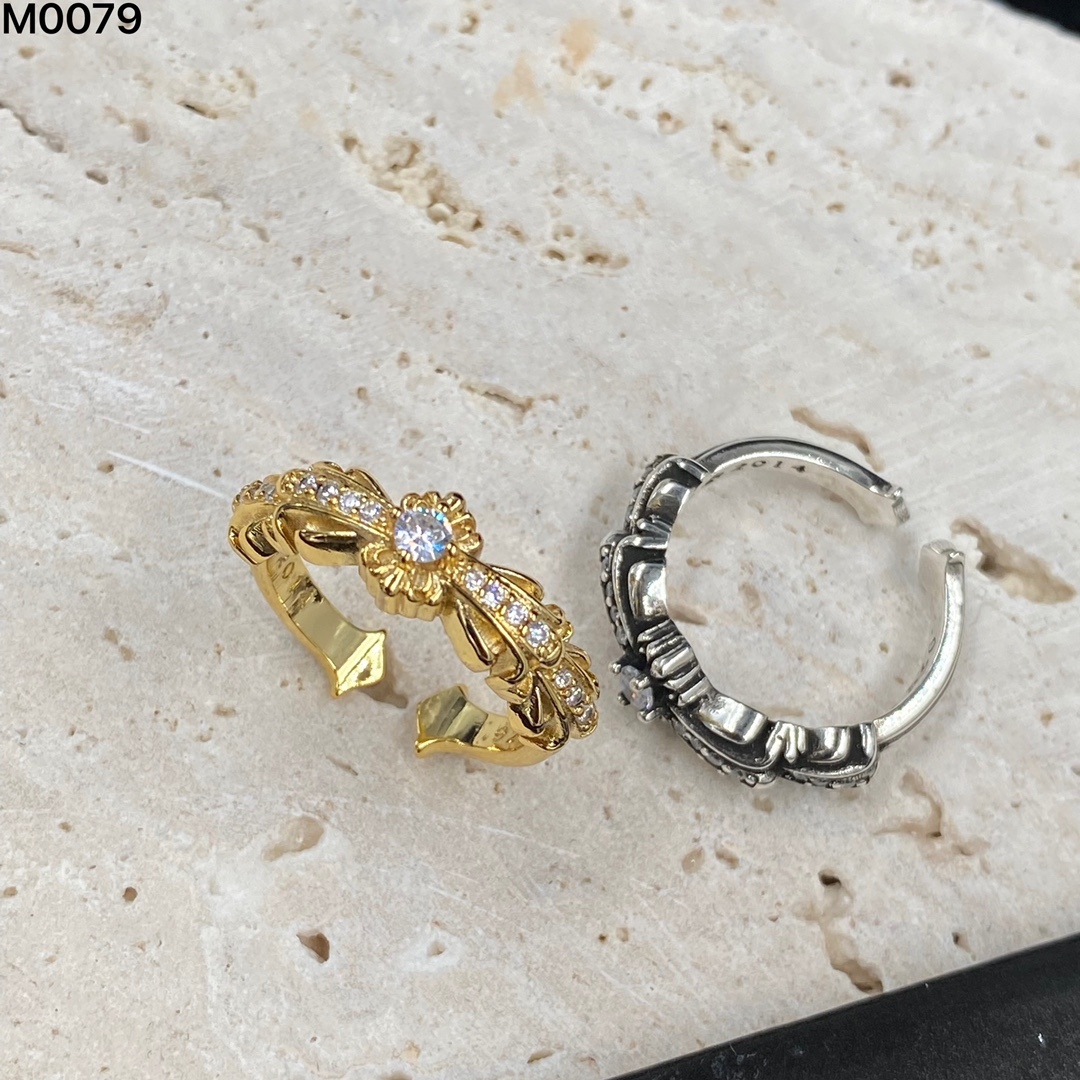 クロムハーツ「Chrome Hearts」クラシックヴィンテージ＆モダンリング - フリーサイズ