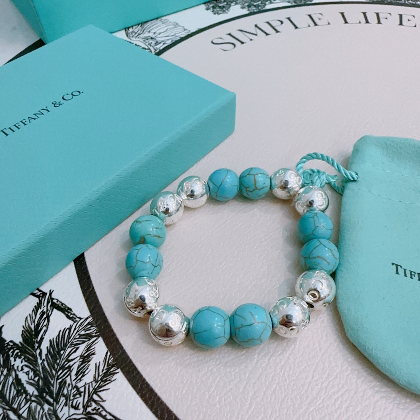 ティファニー「Tiffany & Co.」ポリッシュドシルバーリンク ブレスレット