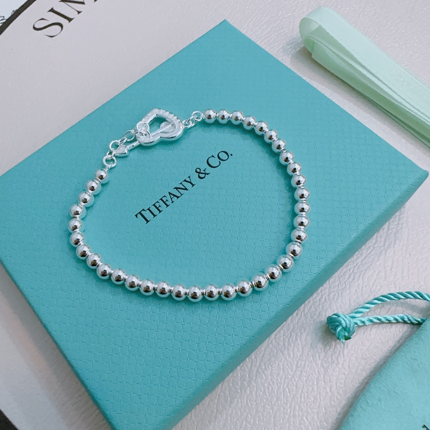 ティファニー「Tiffany & Co.」ポリッシュドシルバーリンク ブレスレット
