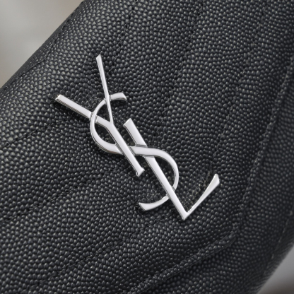 サンローラン「Saint Laurent」カサンドラ マトラッセ ラージ フラップウォレット