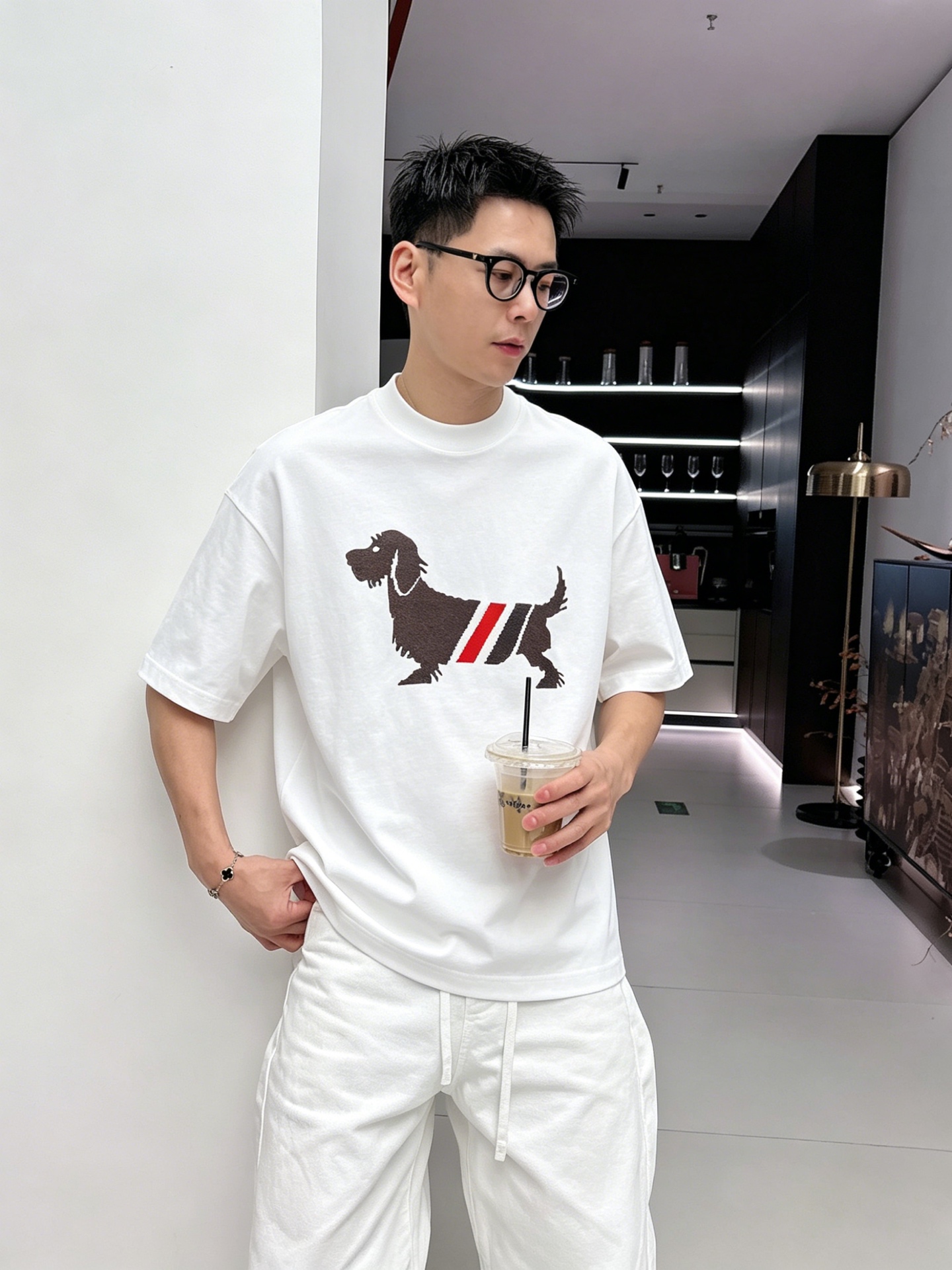 バーバリー「Burberry」バーバリー TB ロゴプリントTシャツ / ショートスリーブ クルーネック
