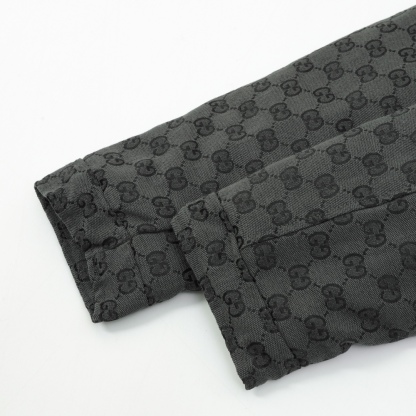 GUCCI / グッチ モノグラム柄が全面にプリントされたダウンジャケットコート