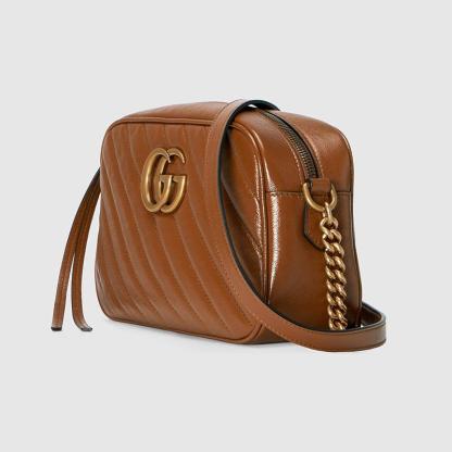 グッチ「Gucci」 〔GGマーモント〕キルティング スモール ショルダーバッグ