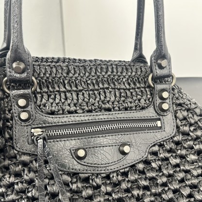 バレンシアガ「Balenciaga」バレンシアガ ル・シティ バスケット / ラフィアトートバッグ