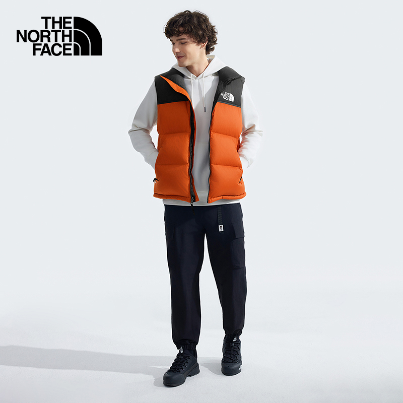 The North Face 96Nuptse ダウンベスト・マーカーのクラシックなアイコン、人気ブランドのガチェウの羽毛で作られたもの