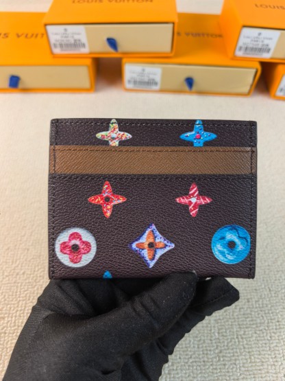 ルイ・ヴィトン「Louis Vuitton」ルイ・ヴィトン ダブル カードホルダー Monogram Donuts M28284 / 卡夹