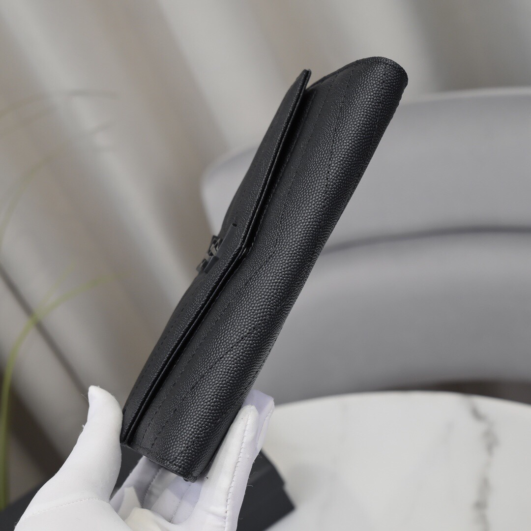 サンローラン「Saint Laurent」カサンドラ マトラッセ ラージ フラップウォレット