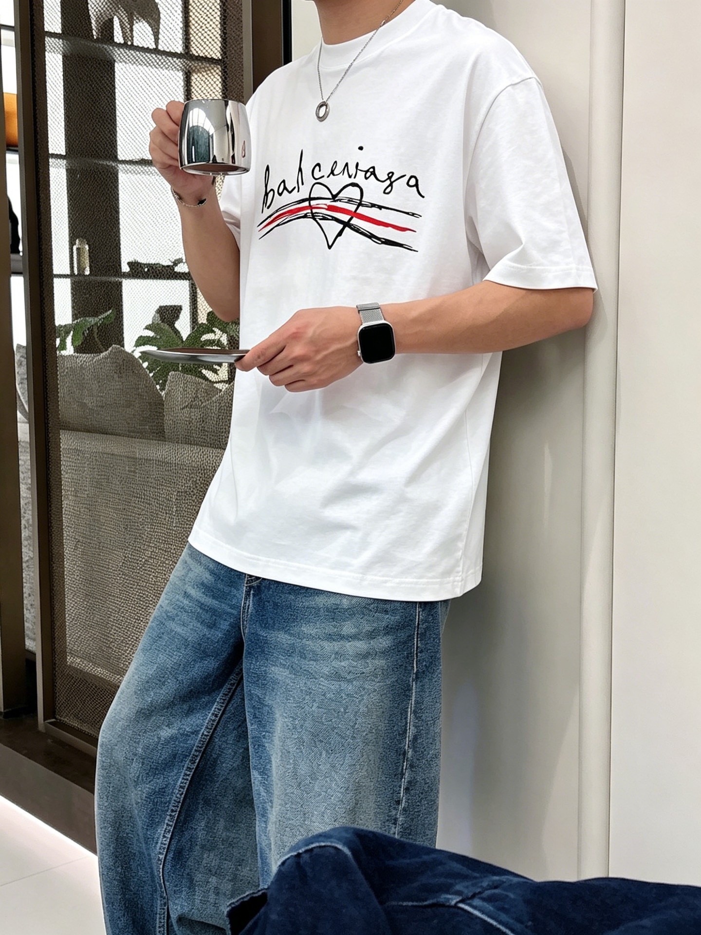バレンシアガ「Balenciaga」ロゴプリントTシャツ / ショートスリーブ クルーネック