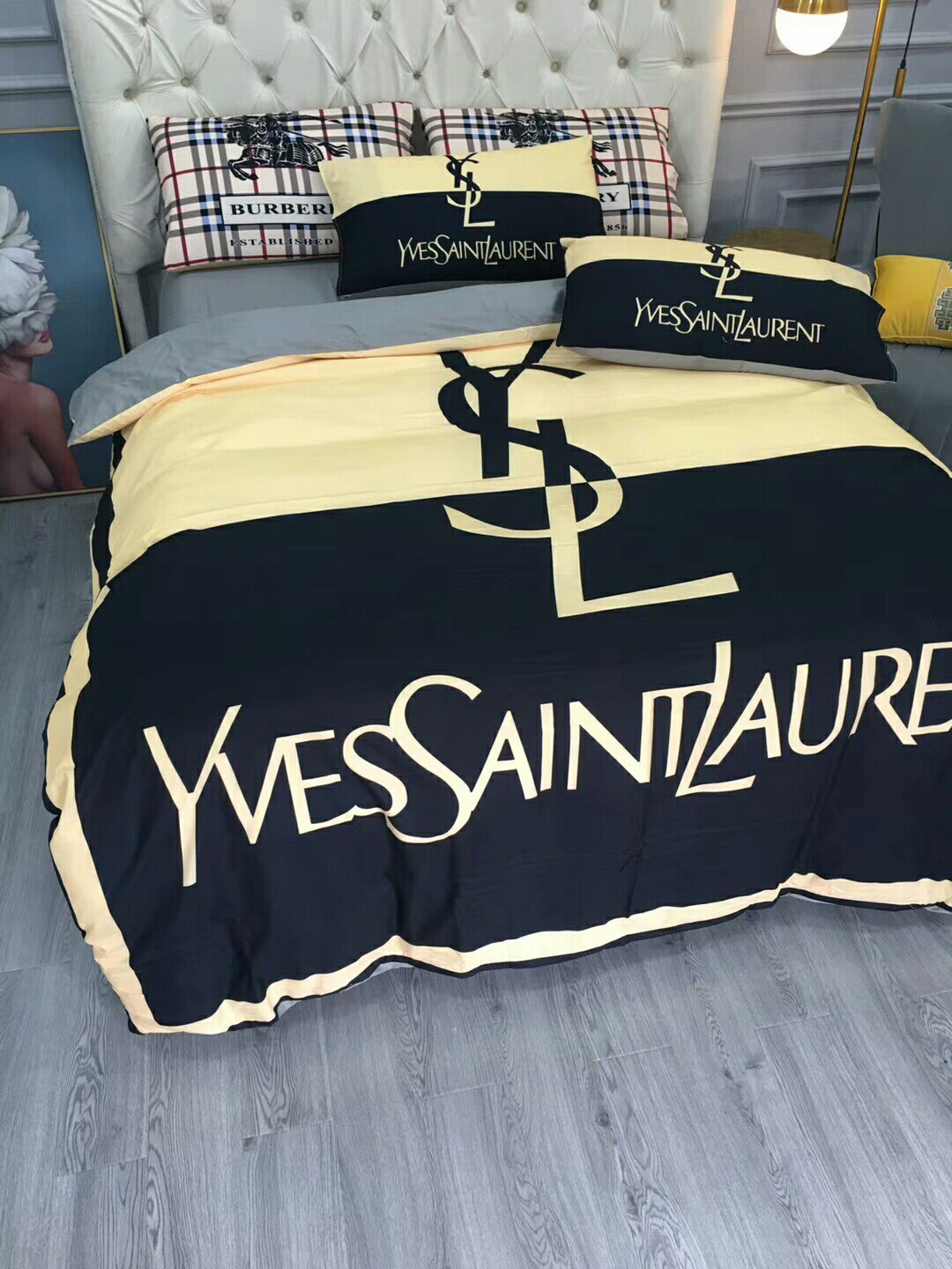 サンローラン「Saint Laurent」プレミアムコットン デジタルプリント 4点セット