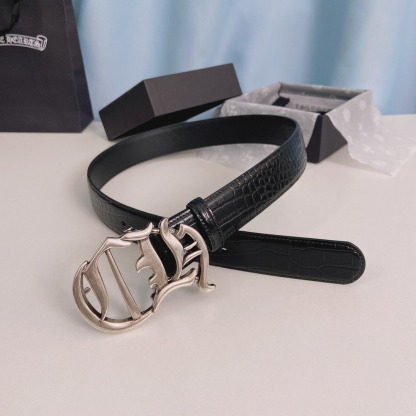 クロムハーツ「Chrome Hearts」アリゲーターエンボス ベルト