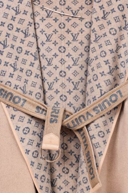 ルイ・ヴィトン「Louis Vuitton」秋冬 レディース ワップルフードロングコート