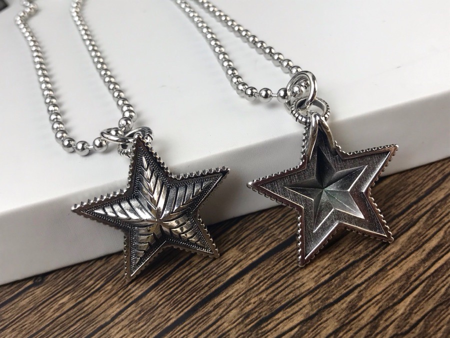 クロムハーツ「Chrome Hearts」ペンタグラム ロングチェーン ネックレス