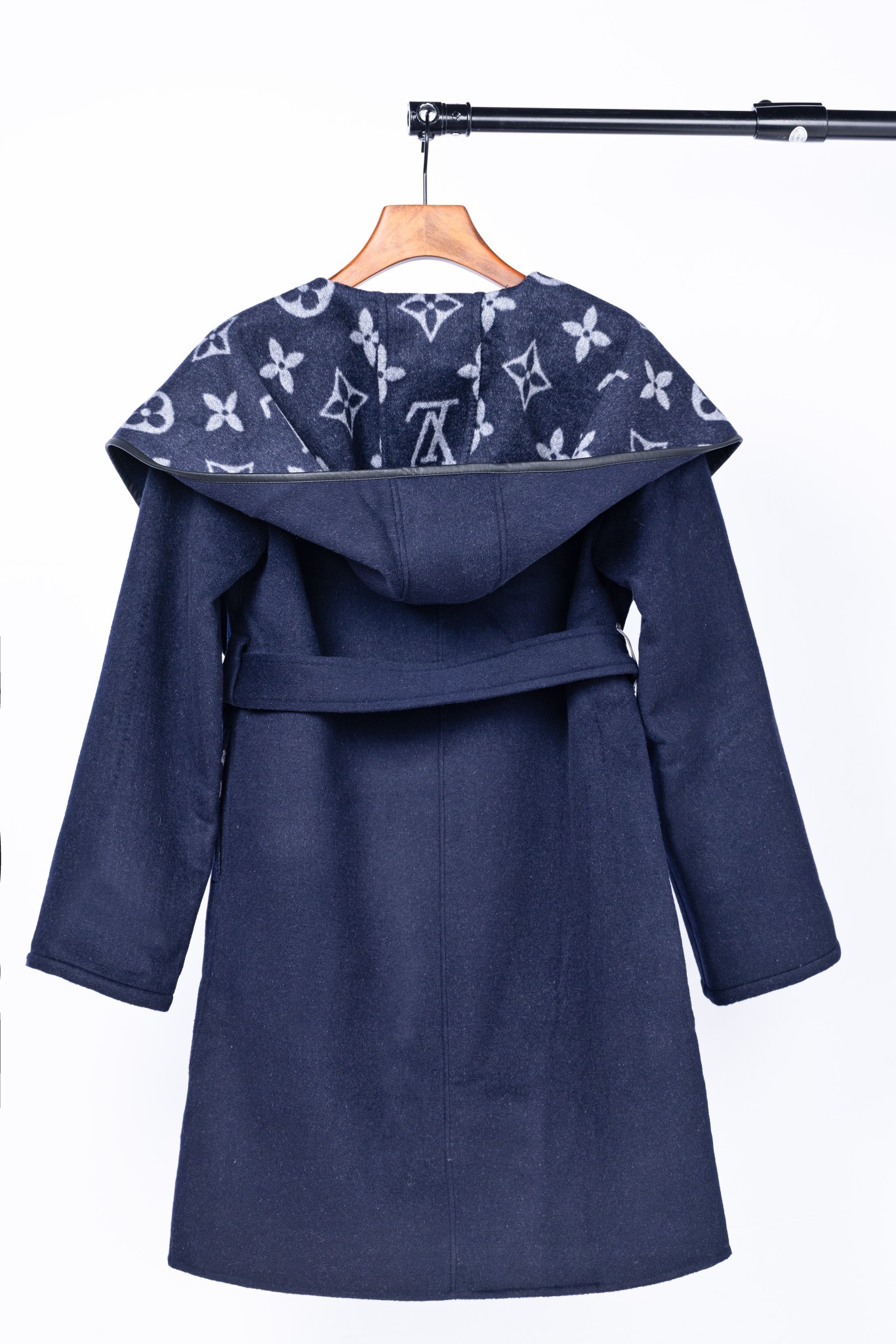 ルイ・ヴィトン「Louis Vuitton」秋冬 レディース ワップルフードロングコート