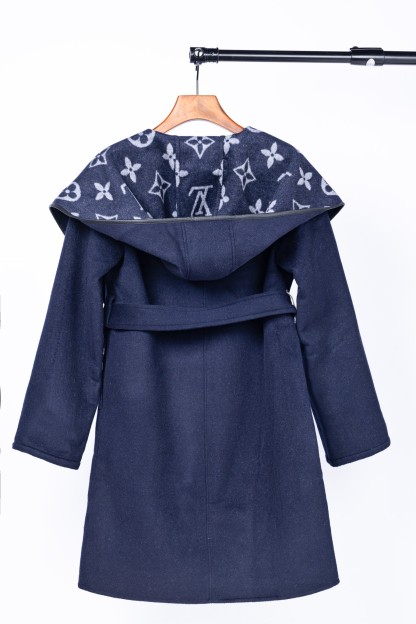 ルイ・ヴィトン「Louis Vuitton」秋冬 レディース ワップルフードロングコート