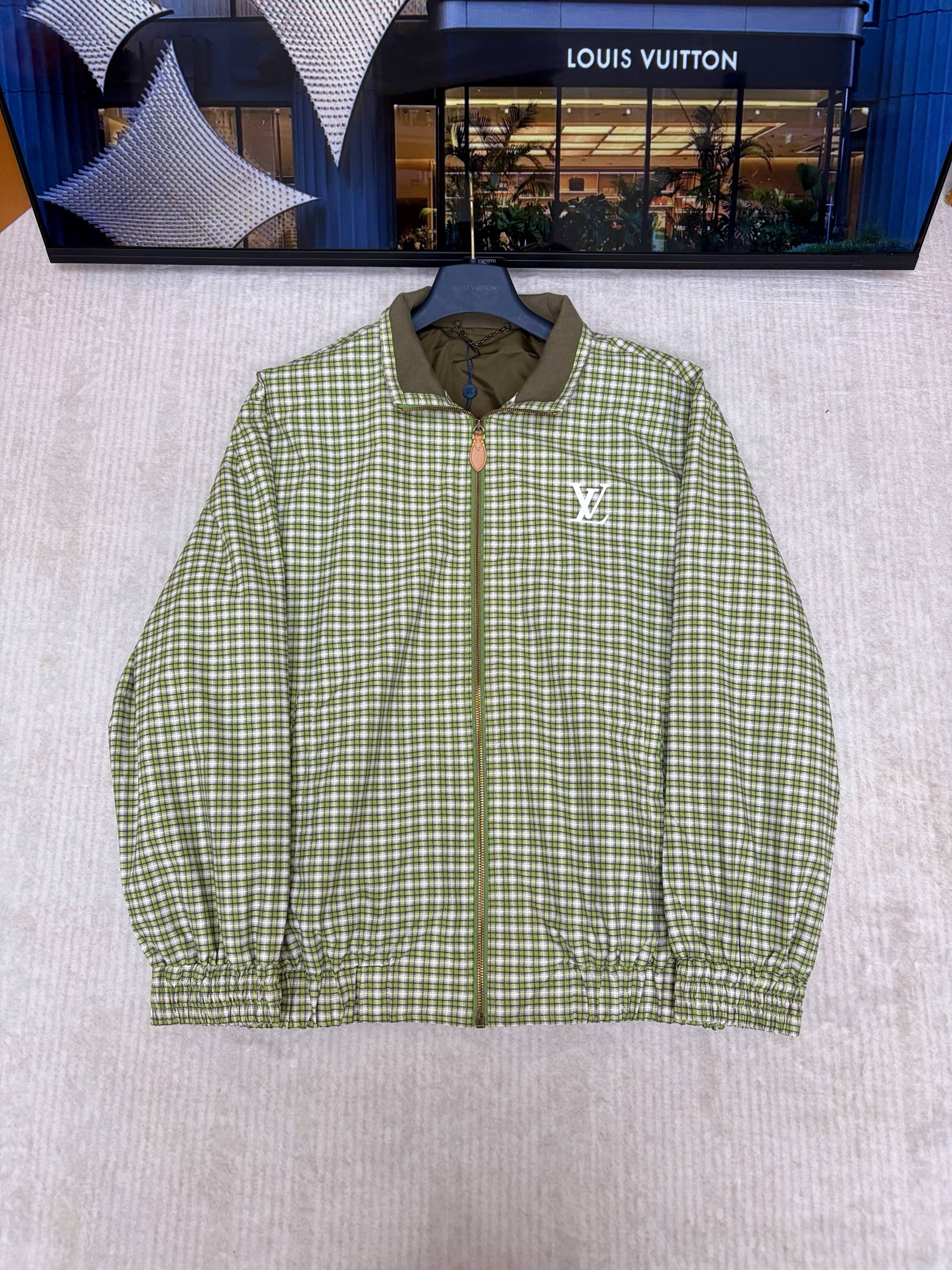 ルイ・ヴィトン「Louis Vuitton」ルイ・ヴィトン チェック柄グラデーション ハリントンジャケット / アウター