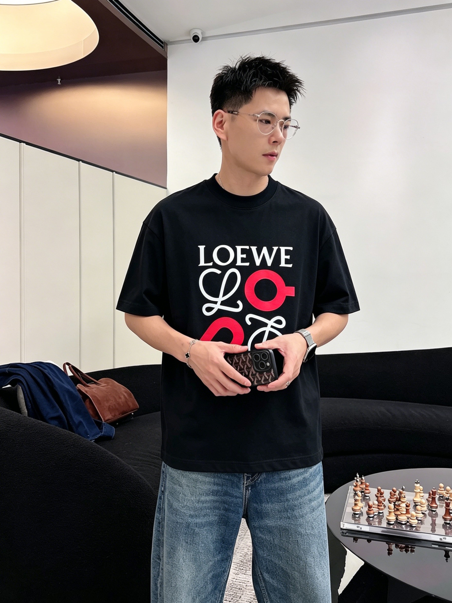 ロエベ「Loewe」ロエベ ロゴプリントTシャツ / ショートスリーブ クルーネック