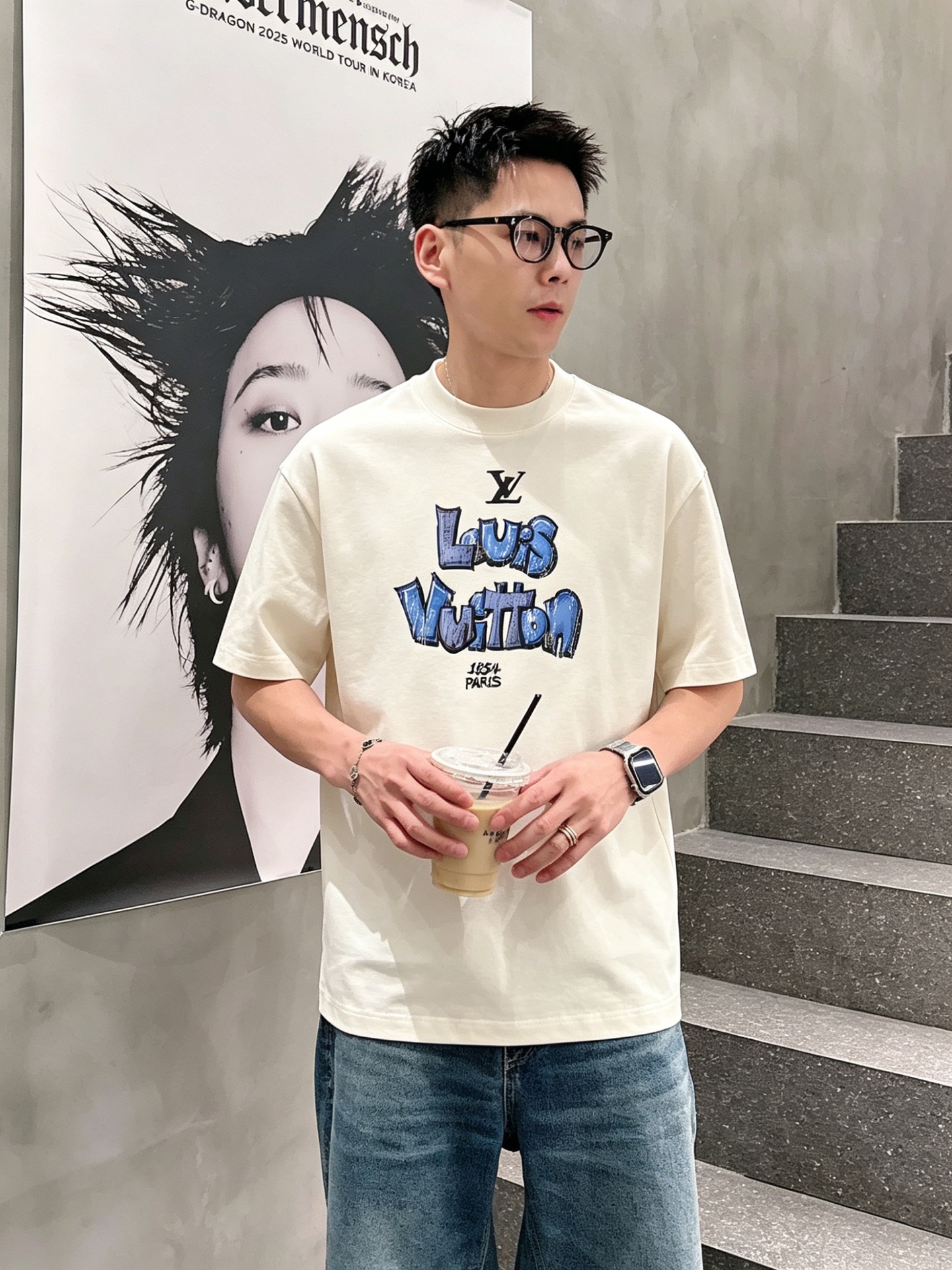 ルイ・ヴィトン「Louis Vuitton」ロゴプリントTシャツ / ショートスリーブ クルーネック