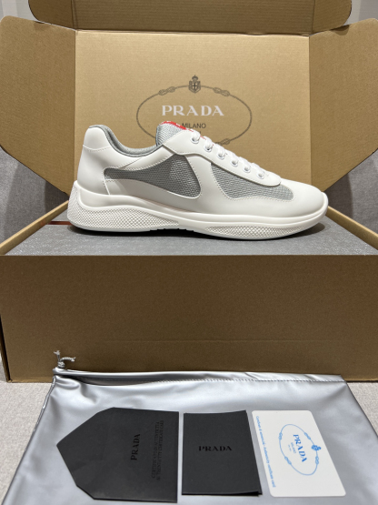 プラダ「Prada」プラダ アメリカスカップ スニーカー / ユニセックスレザースニーカー