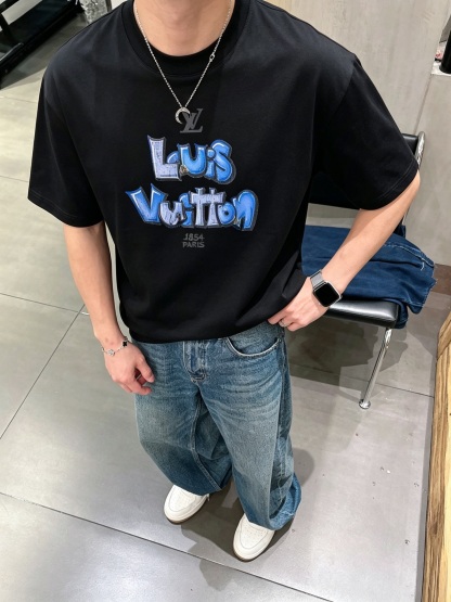 ルイ・ヴィトン「Louis Vuitton」ロゴプリントTシャツ / ショートスリーブ クルーネック