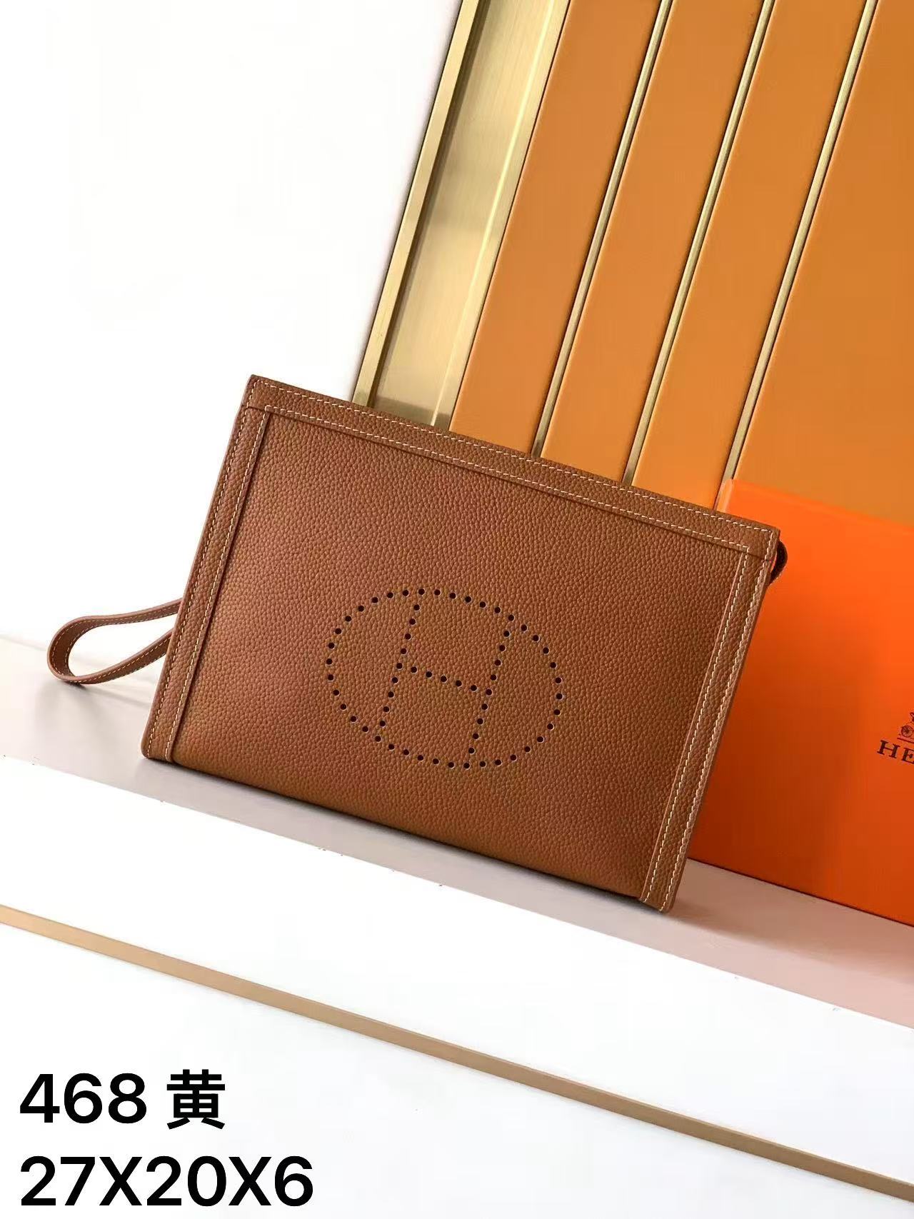 エルメス「Hermès」エルメス レザーハンドバッグ / クラッチバッグ 