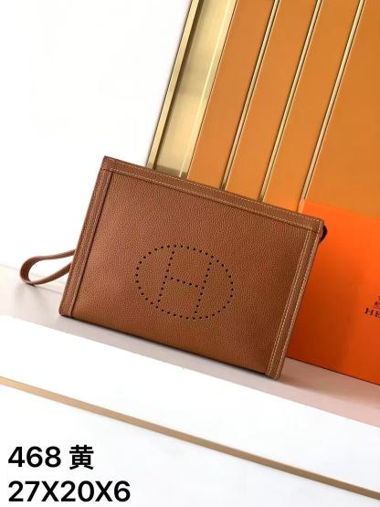 エルメス「Hermès」エルメス レザーハンドバッグ / クラッチバッグ 